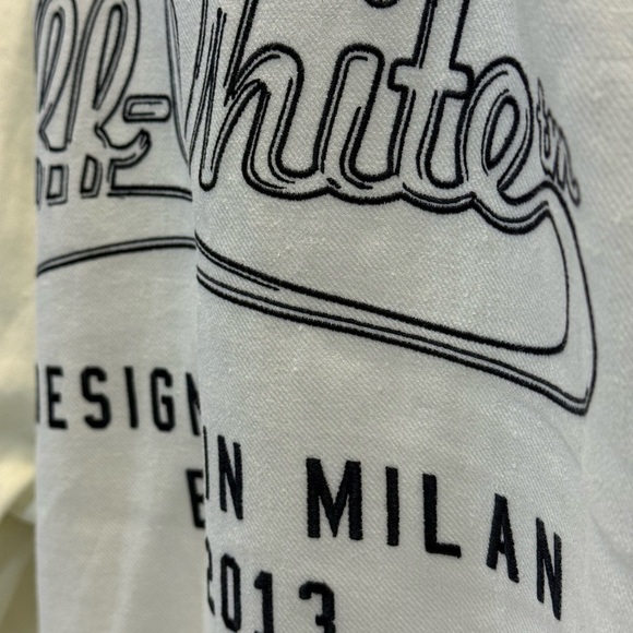 Off-White Italic linen Varsity Jacket - 52 - Brand New - Picture 11 of 14